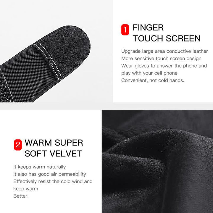 Guanti tattici elastici con touch screen per equitazione invernale - image 10
