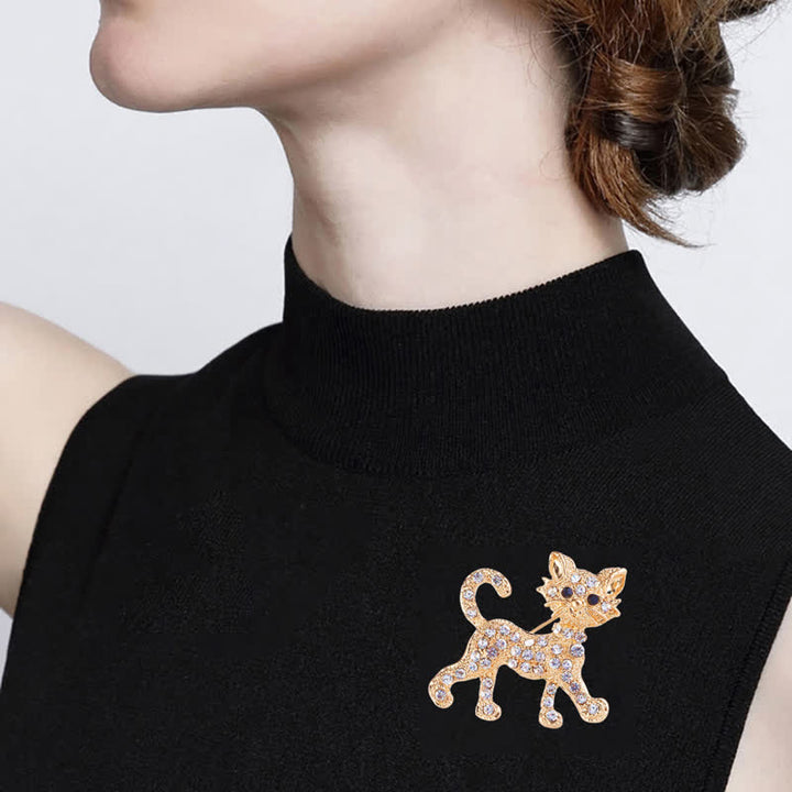 Spilla da donna a forma di gattino carino