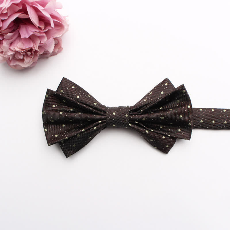 Papillon da uomo con motivo jacquard a fantasia