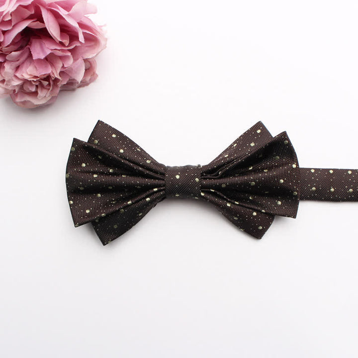 Papillon da uomo con motivo jacquard a fantasia