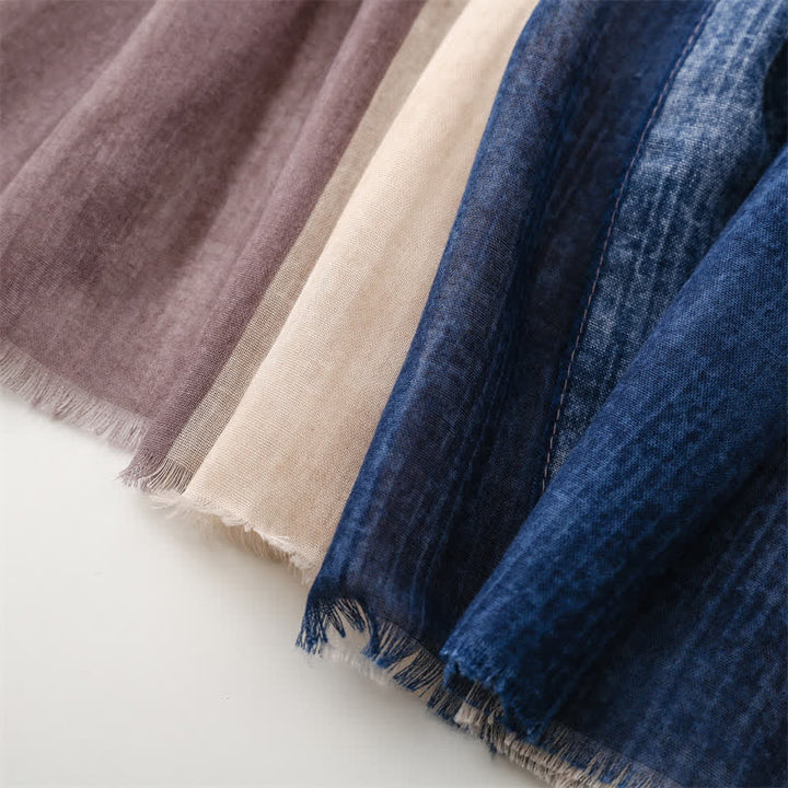 Sciarpa leggera da donna con cuciture colorate miste