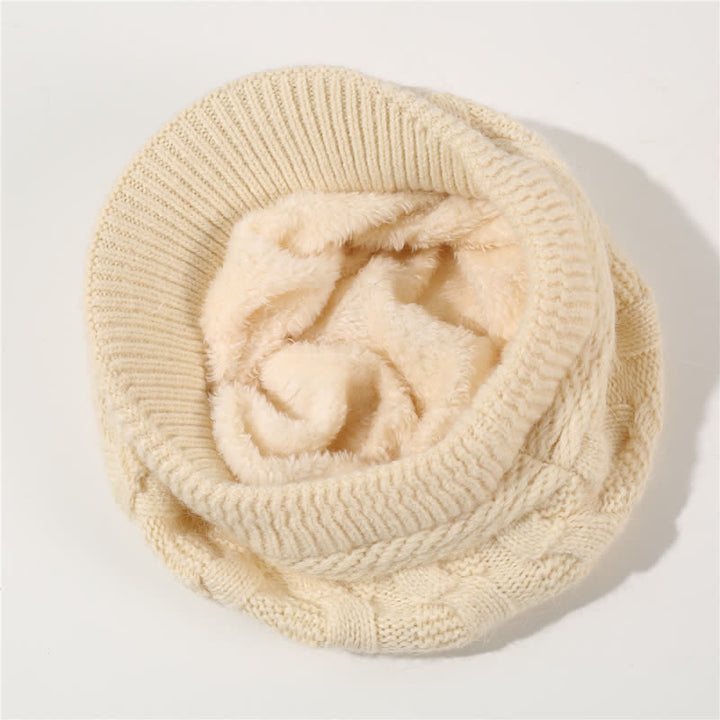 Cappello con visiera e fodera soffice e soffice da donna