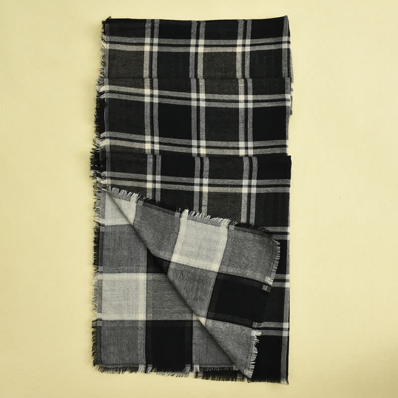 Sciarpa scozzese casual in stile britannico da uomo