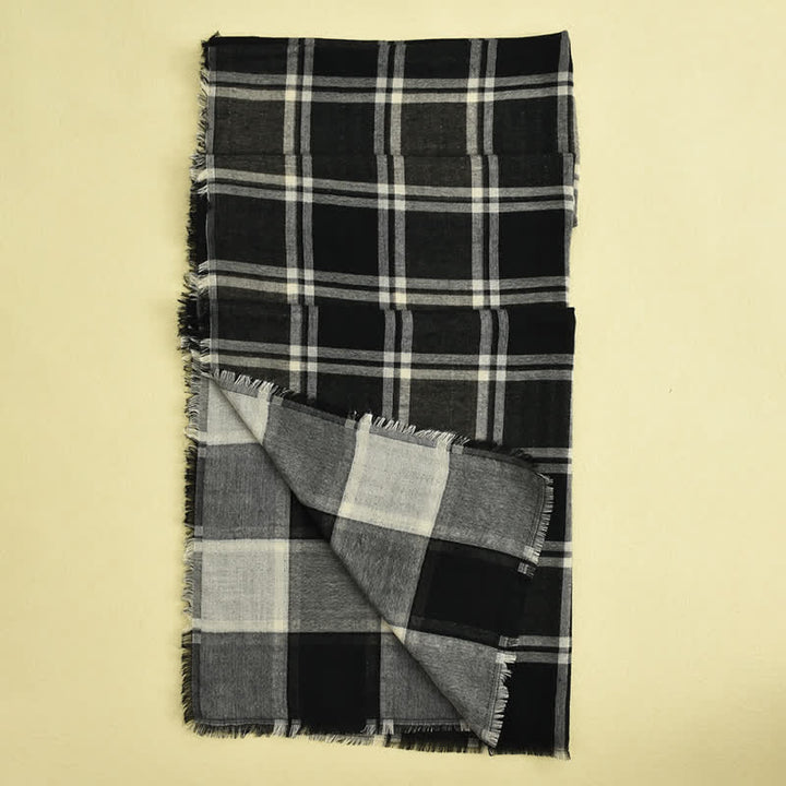 Sciarpa scozzese casual in stile britannico da uomo