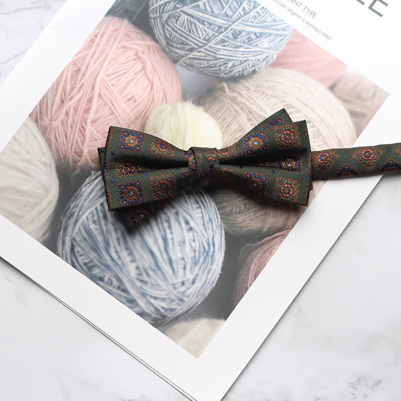 Papillon da ballo con stampa floreale multi-stile da uomo