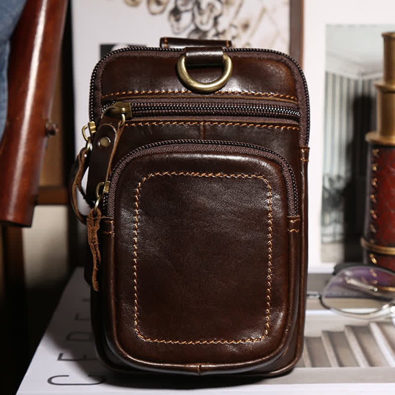 Borsa da cintura per il tempo libero, grande capienza, per il business e lo sport