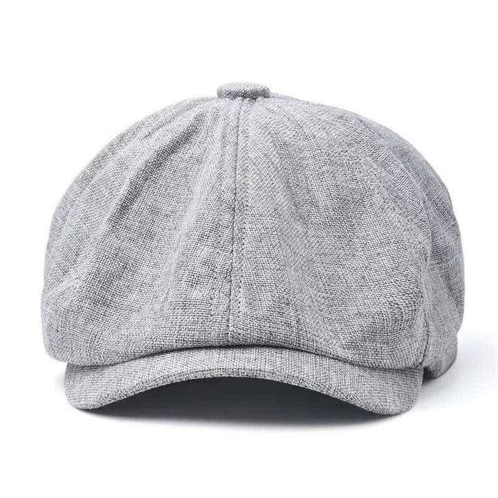 Berretto ottagonale in lino traspirante casual - image 3