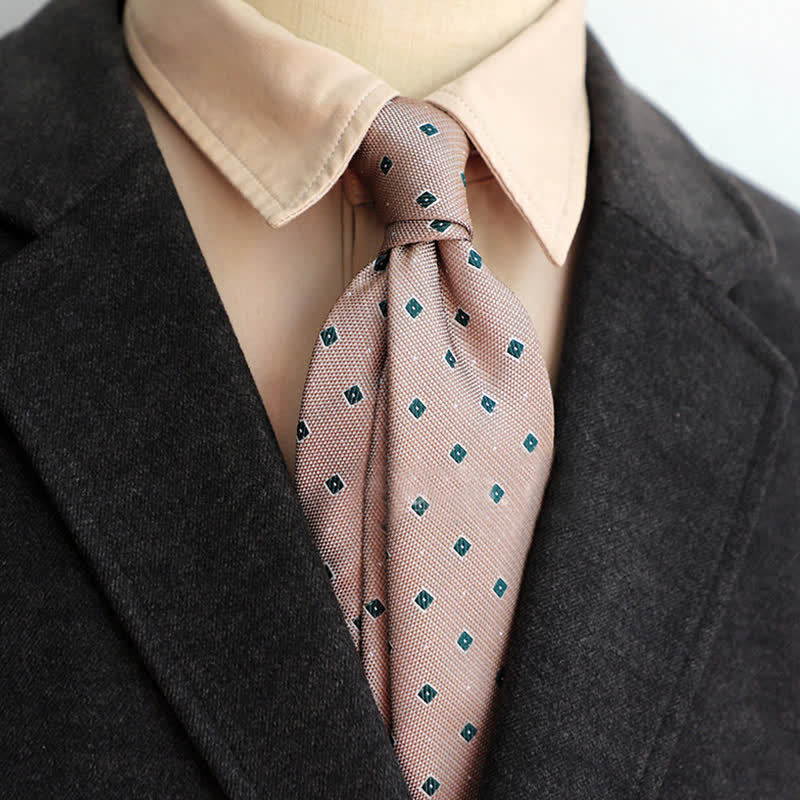 Cravatta classica elegante floreale da uomo - Rosa - image 11