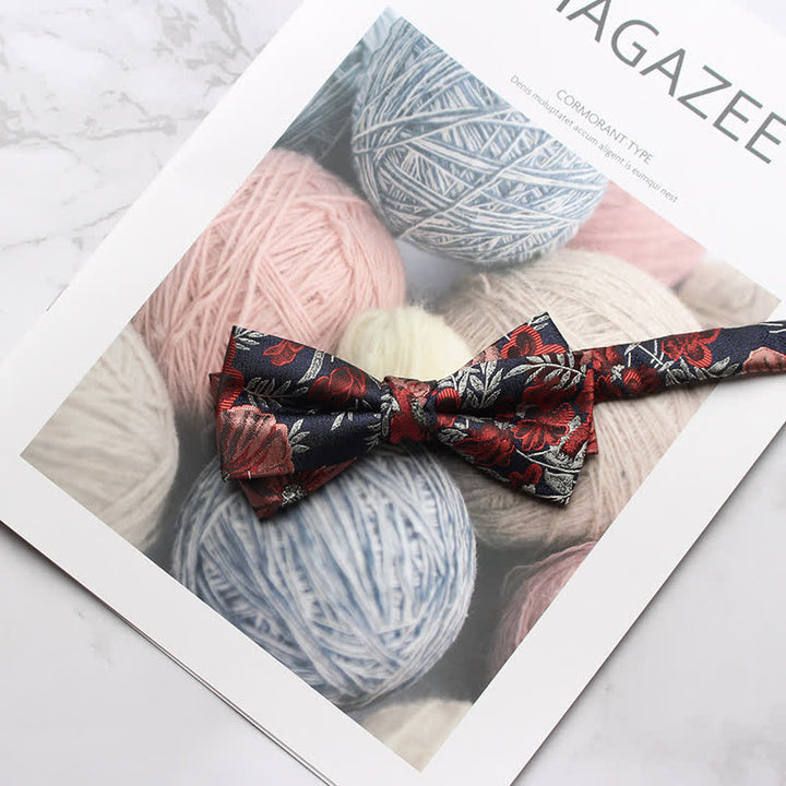 Papillon da ballo con stampa floreale multi-stile da uomo