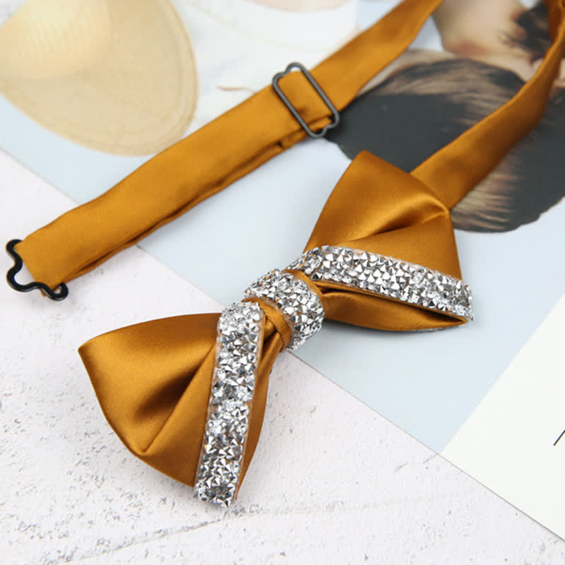 Papillon da sposa con strass scintillanti da uomo