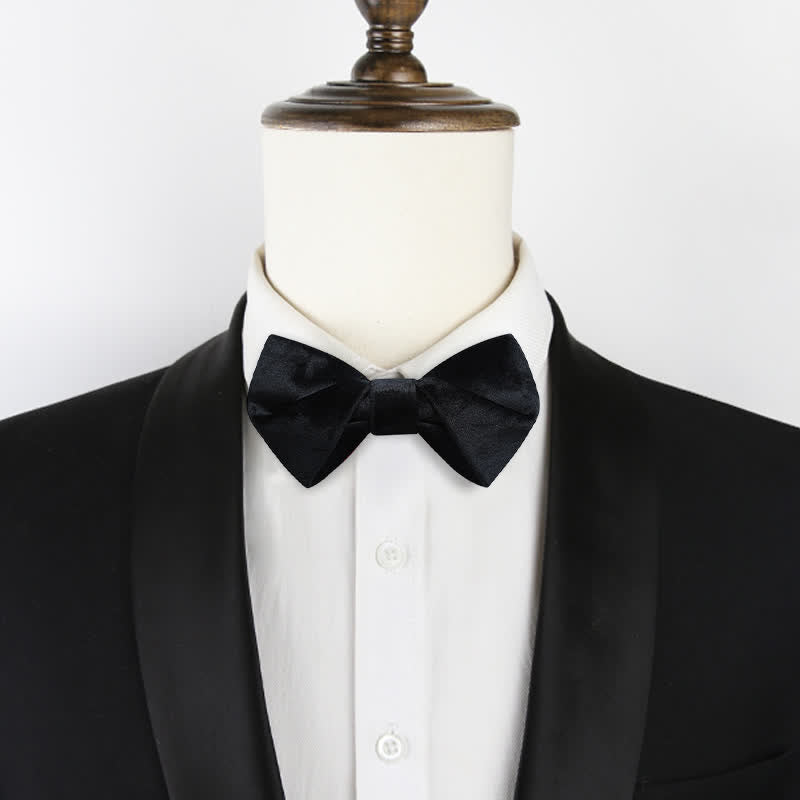 Papillon in velluto intrecciato elegante da uomo - image 10