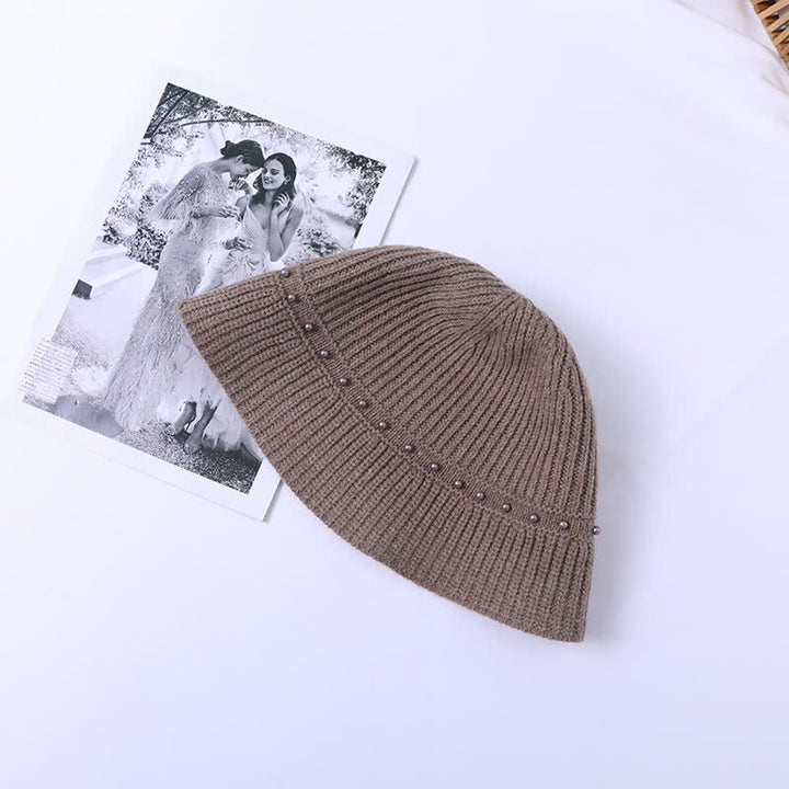 Cappello da pescatore con perle da vacanza per donna