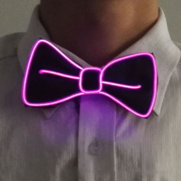 Papillon luminoso a LED da uomo - Rosa - image 16
