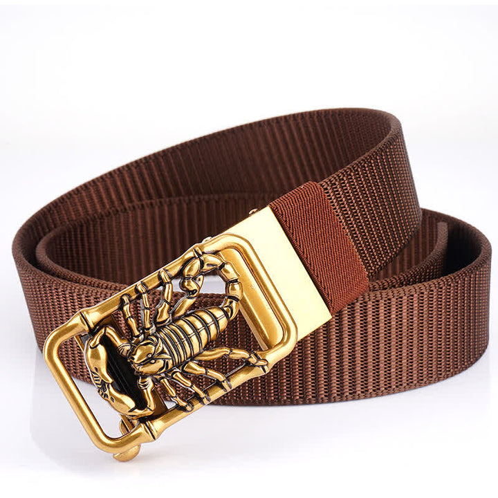 Cintura semplice in nylon con Scorpione Re da uomo