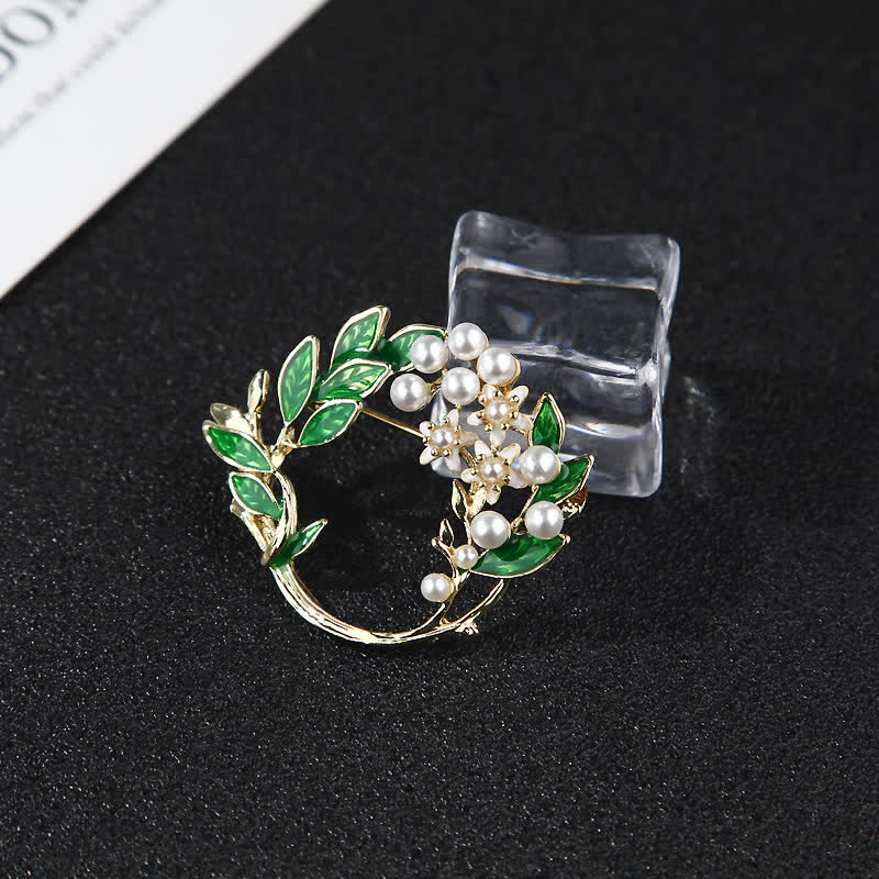 Spilla da donna con ghirlanda di fiori di gardenia - image 3