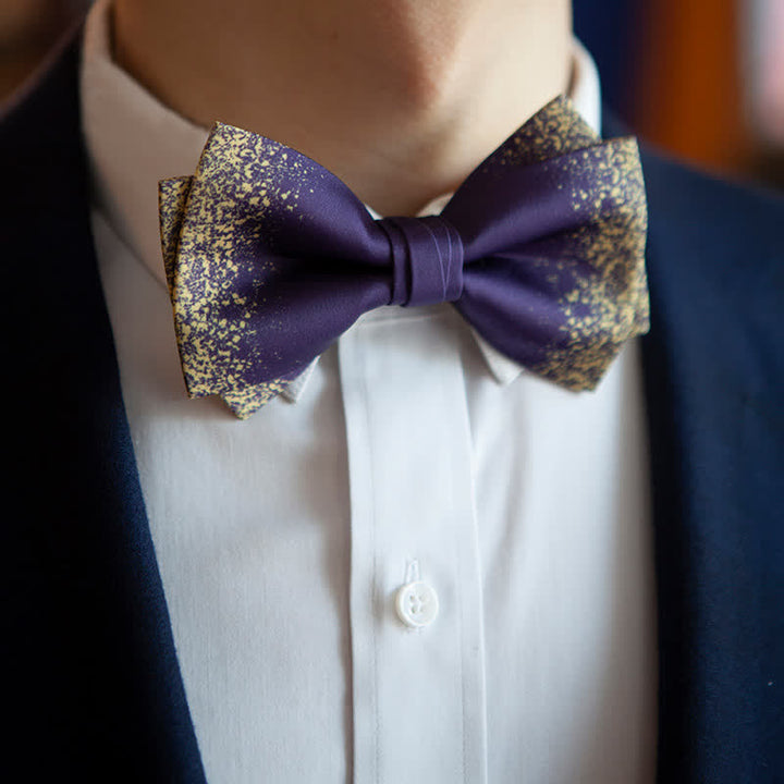 Papillon da uomo Violet Resplendent Night Sky