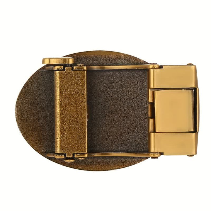 Cintura in pelle con fibbia automatica fai da te con bandiera USA Eagle da uomo - image 10