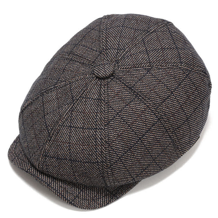 Classico berretto piatto da giornalaio con paraorecchie - Caffè - Regolabile (circa 22"-23 5/8") - image 12