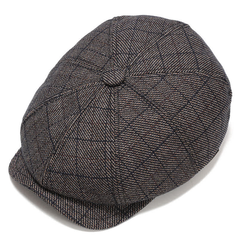 Classico berretto piatto da giornalaio con paraorecchie - Caffè - Regolabile (circa 22"-23 5/8") - image 12