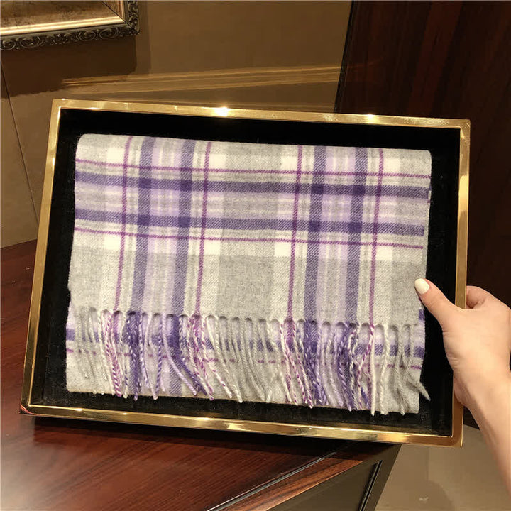 Sciarpa scozzese calda e grande in cashmere unisex di Edimburgo