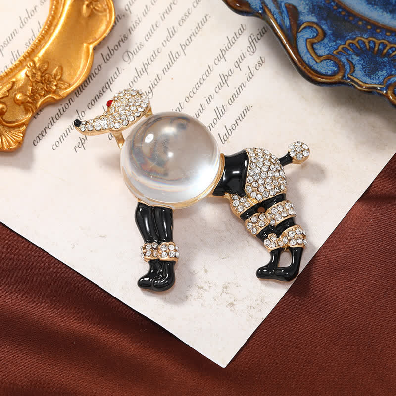 Spilla creativa da donna a forma di barboncino Jelly Belly