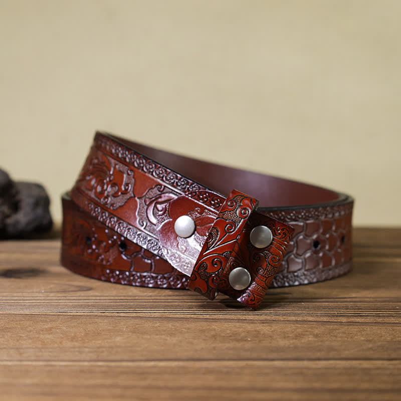 Cintura in pelle con fibbia da cavallo da rodeo da cowboy fai da te da uomo