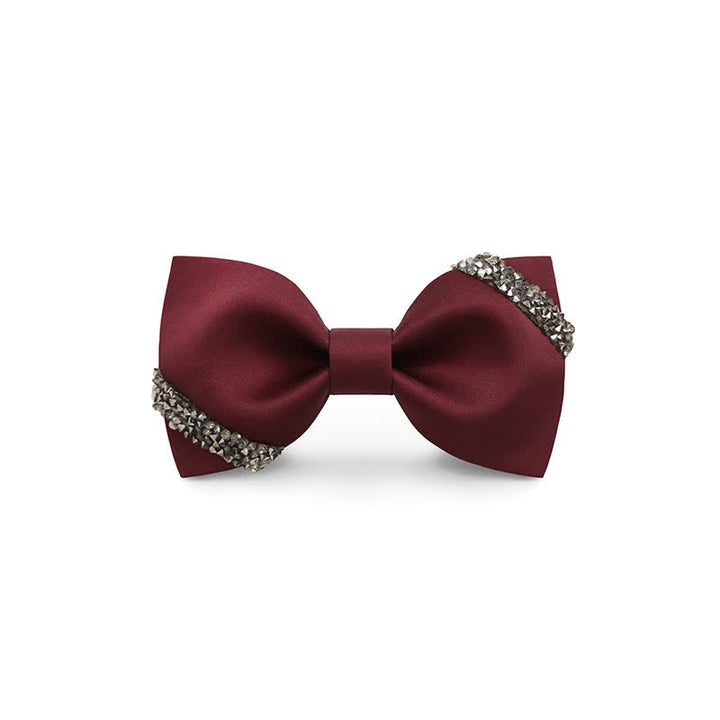 Papillon da sposa con strass di classe da uomo