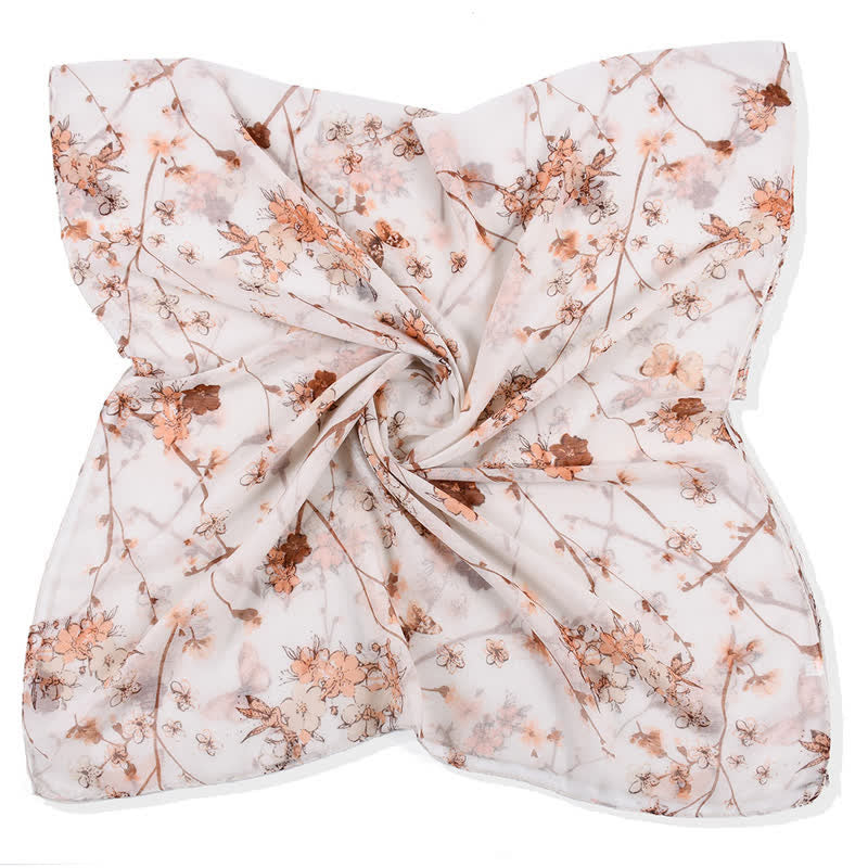 Sciarpa lunga avvolgente con motivo floreale vivace ed elegante da donna