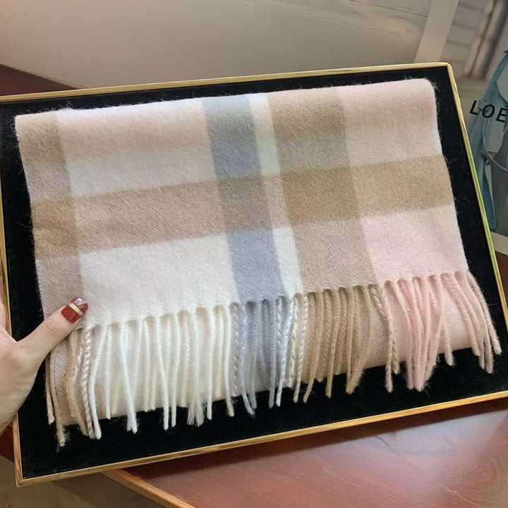 Sciarpa scozzese calda e grande in cashmere unisex di Edimburgo