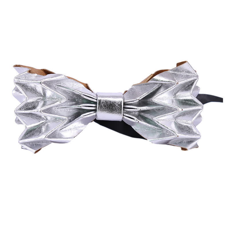 Papillon creativo da uomo in carta kraft ecologica