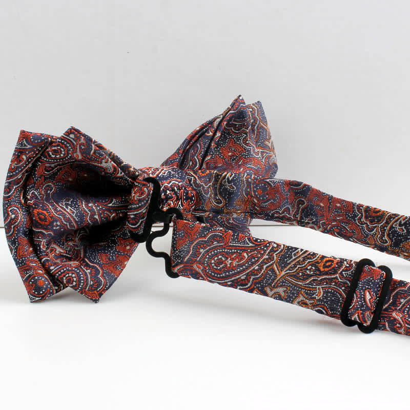 Set di 2 papillon floreali in stile paisley neoclassico da uomo