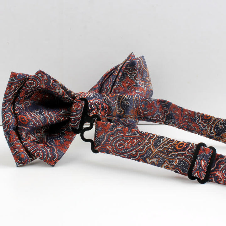 Set di 2 papillon floreali in stile paisley neoclassico da uomo