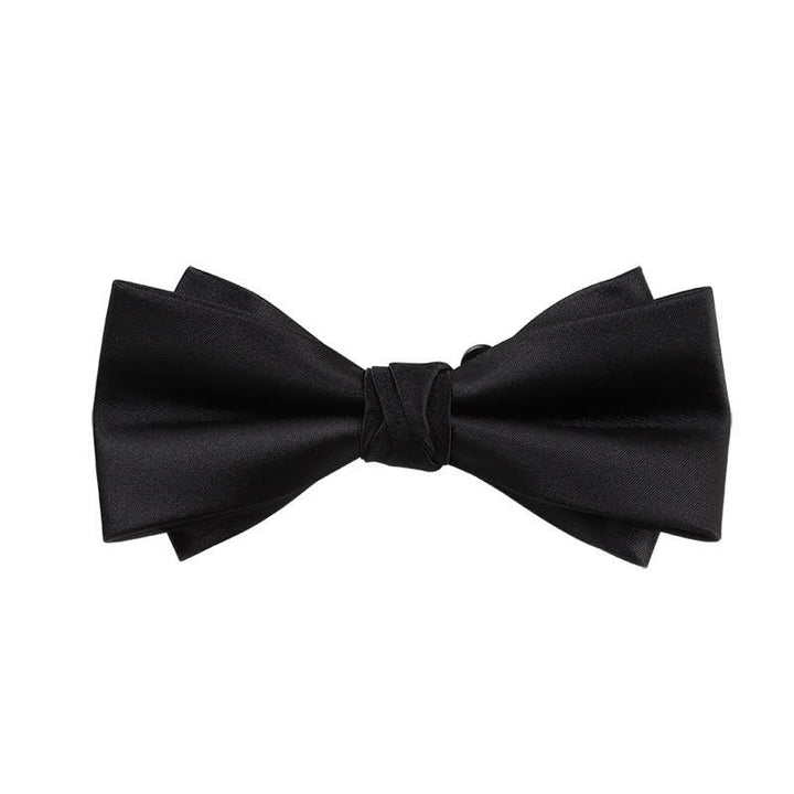 Papillon doppio strato tinta unita da uomo Gentleman