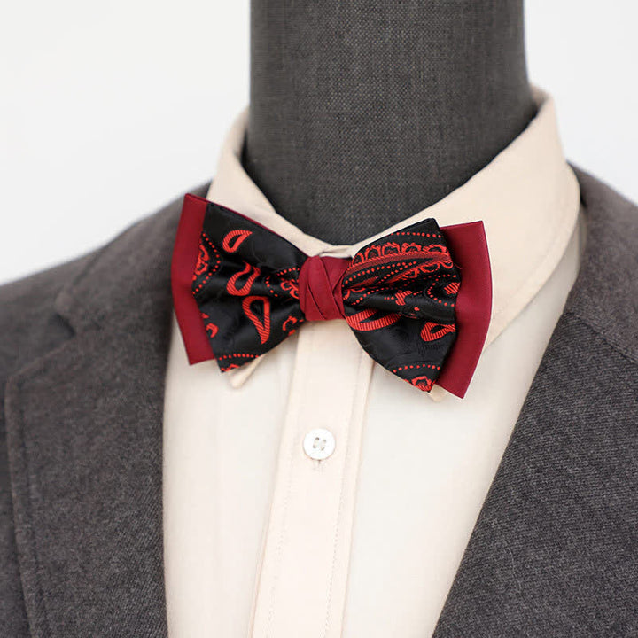 Papillon a doppio strato Paisley da uomo
