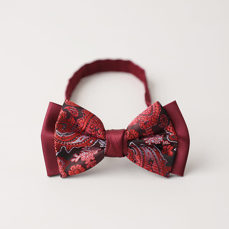 Papillon a doppio strato Paisley da uomo