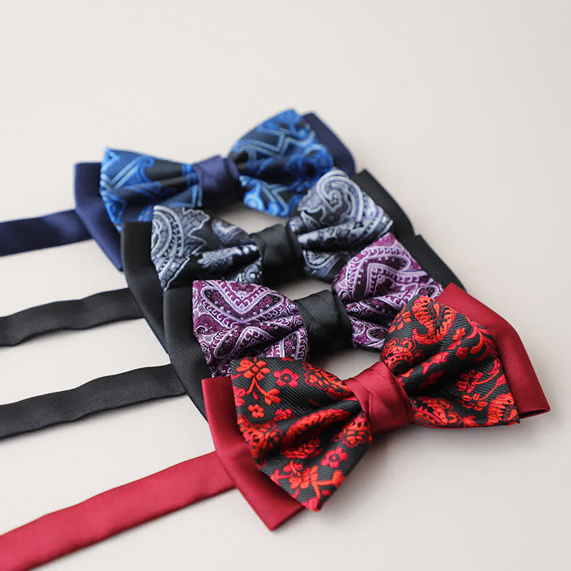 Papillon a doppio strato Paisley da uomo