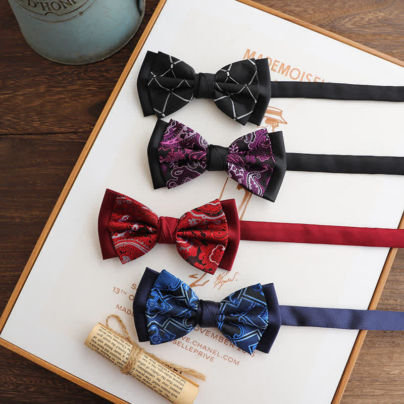 Papillon a doppio strato Paisley da uomo