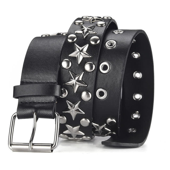 Cintura in pelle con borchie punk rock star