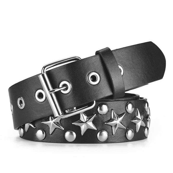 Cintura in pelle con borchie punk rock star