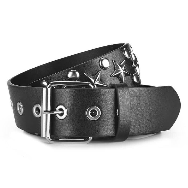 Cintura in pelle con borchie punk rock star