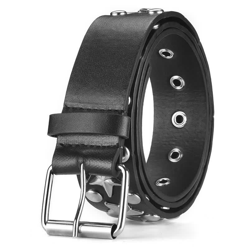 Cintura in pelle con borchie punk rock star