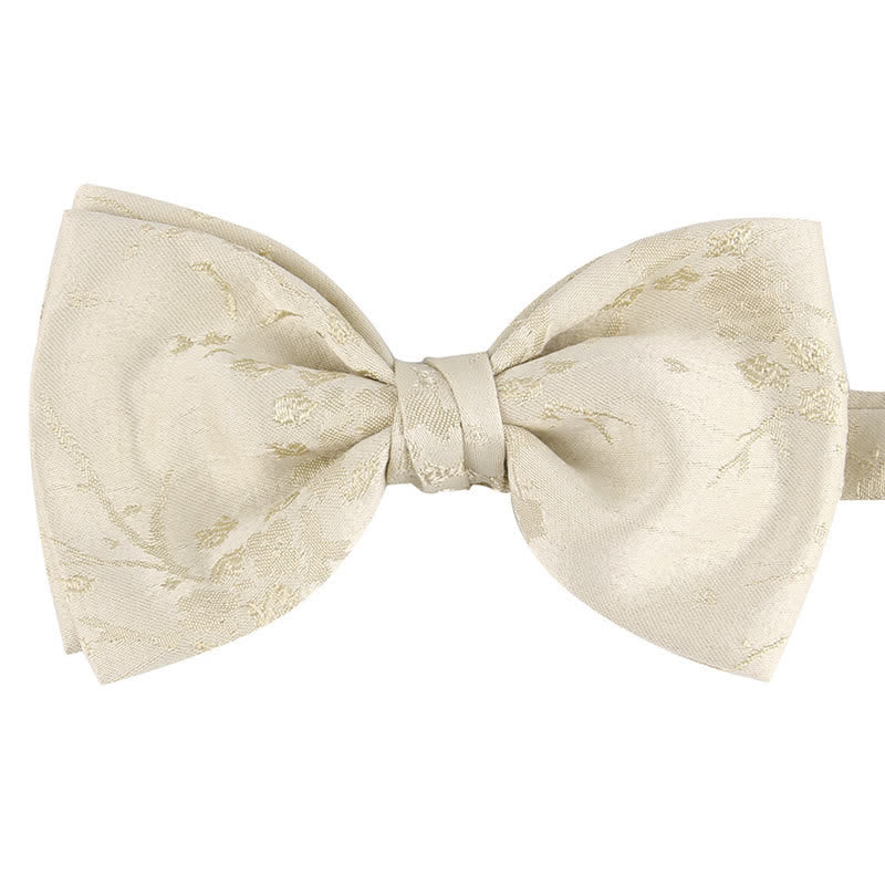 Papillon da sposa floreale meticoloso speciale da uomo - Stile n. 1 - Beige - image 18