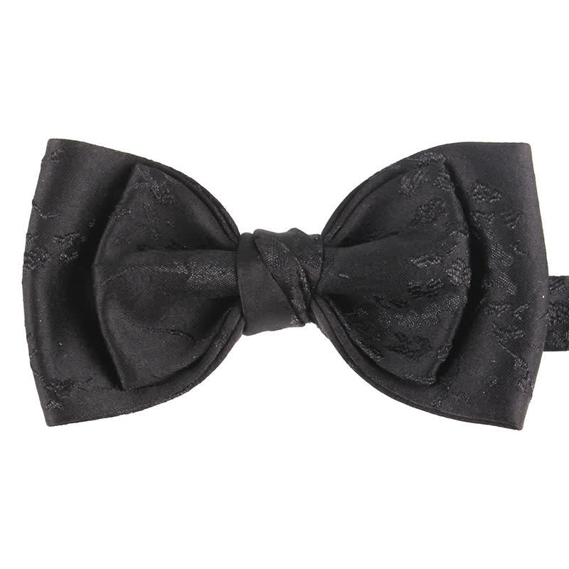 Papillon da sposa floreale meticoloso speciale da uomo - Stile n. 2 - Nero - image 21