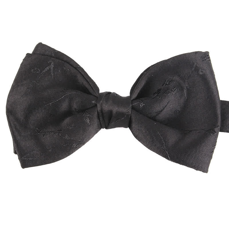Papillon da sposa floreale meticoloso speciale da uomo - Stile n. 1 - Nero - image 20