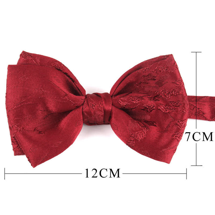 Papillon da sposa floreale meticoloso speciale da uomo