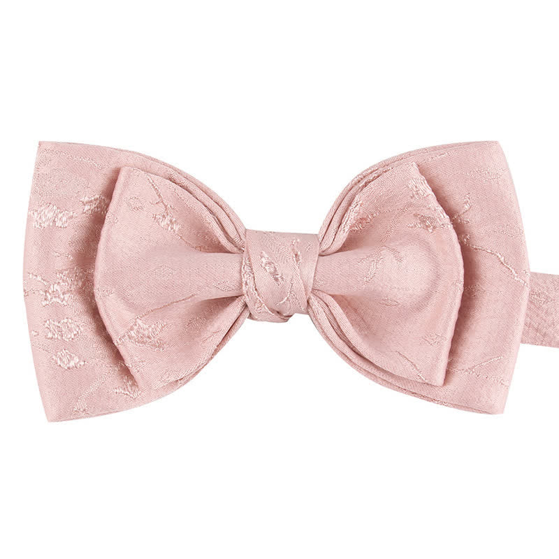 Papillon da sposa floreale meticoloso speciale da uomo - Stile n. 2 - Rosa - image 13