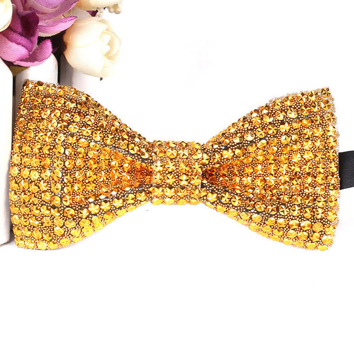 Papillon da festa con strass scintillanti di lusso da uomo