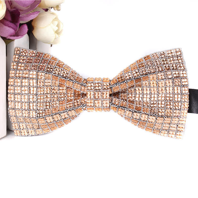 Papillon da festa con strass scintillanti di lusso da uomo