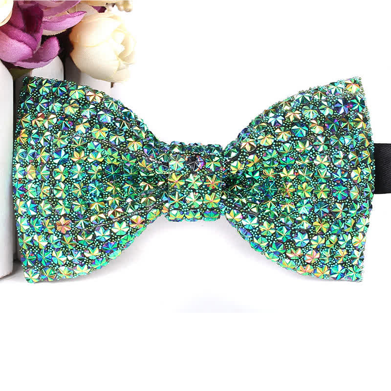 Papillon da festa con strass scintillanti di lusso da uomo