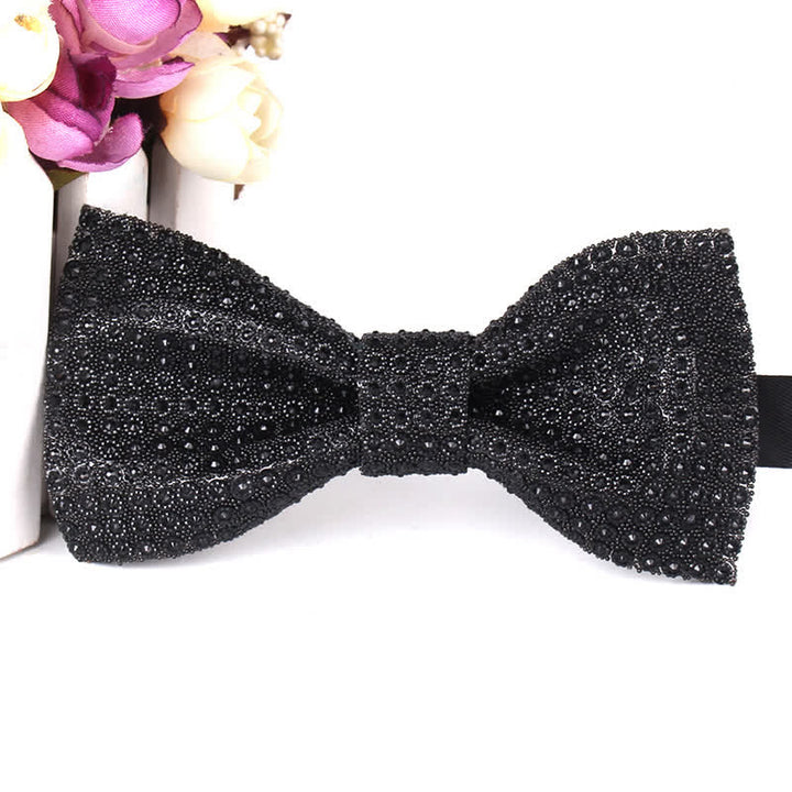 Papillon da festa con strass scintillanti di lusso da uomo